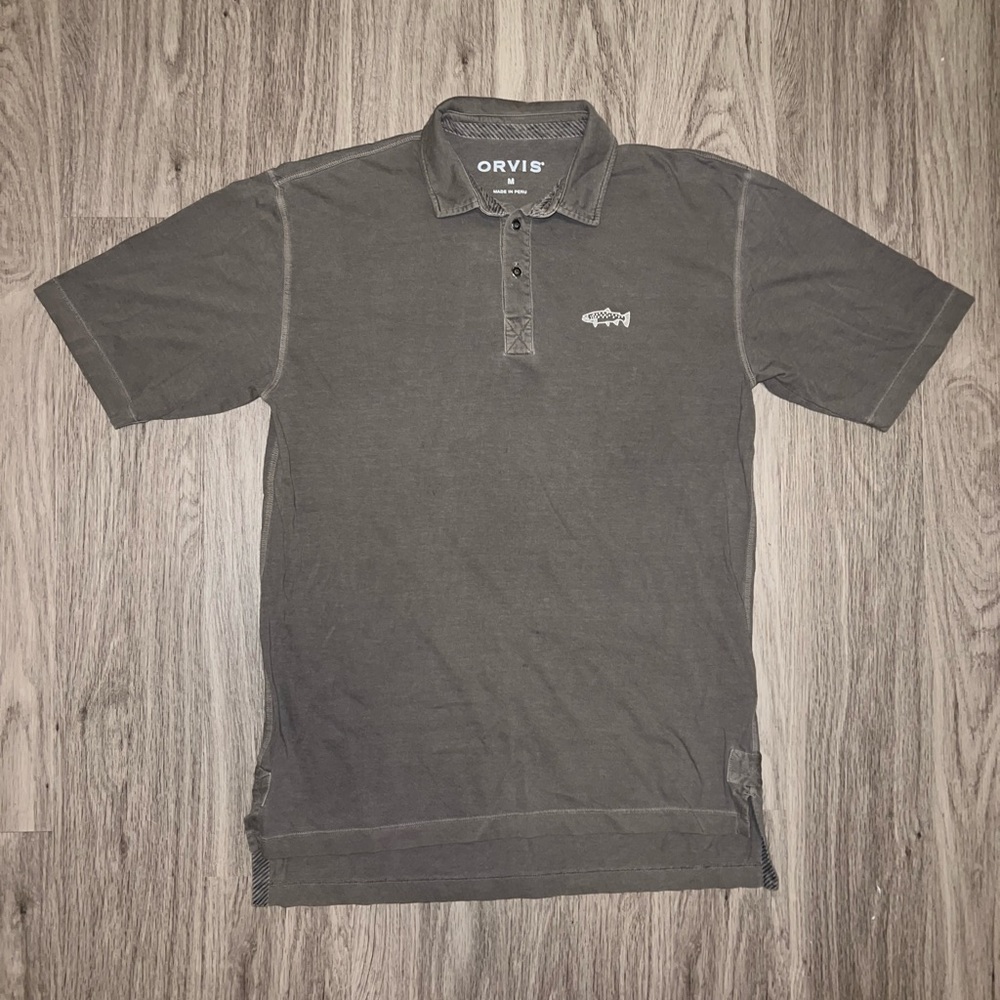 Orvis Cotton Polo Shirt Sleeve size Medium